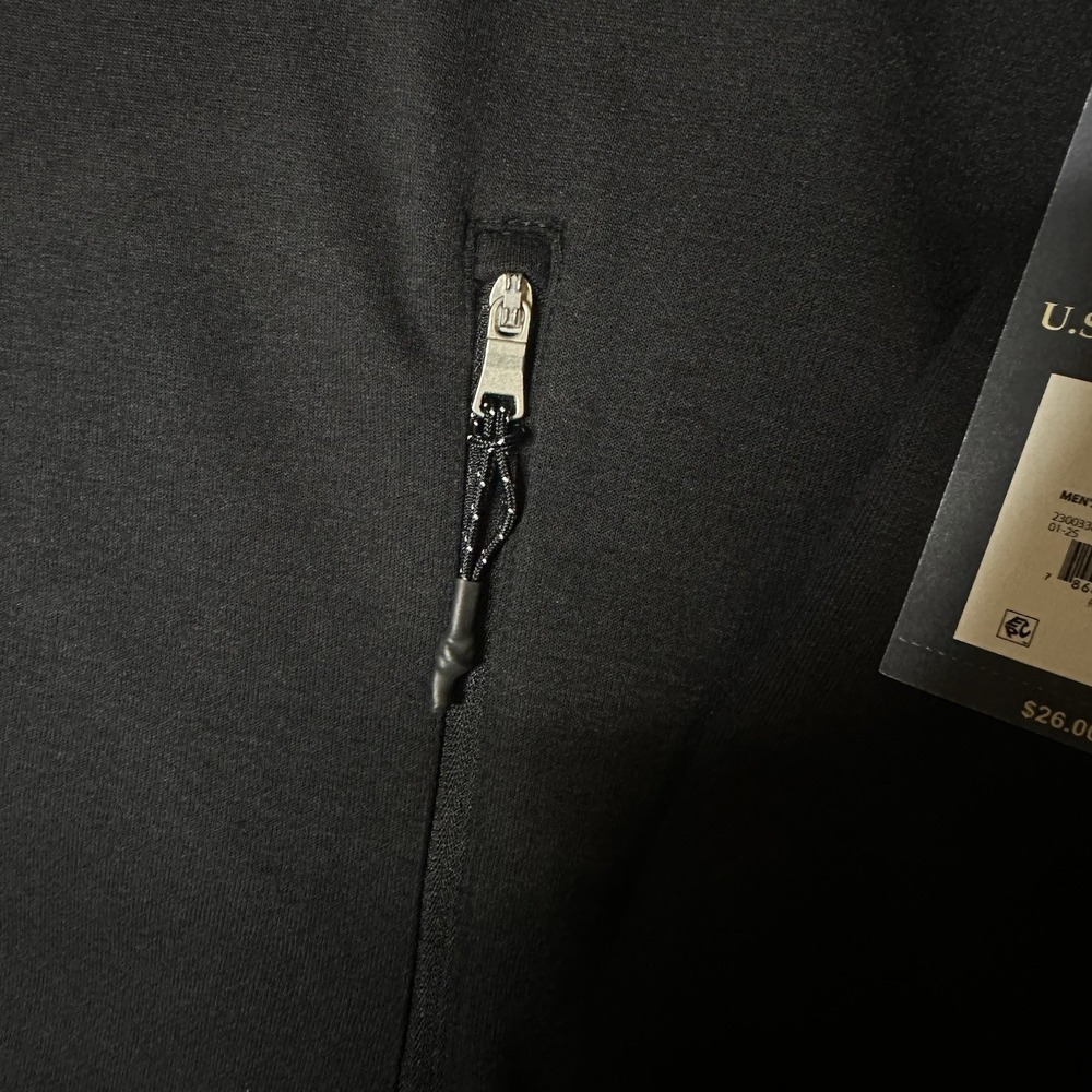 U.S. Polo Assn. Men Fleece Full Zip Hoodie with Big Pony 2xl full zipper pockets - Picture 6 of 11